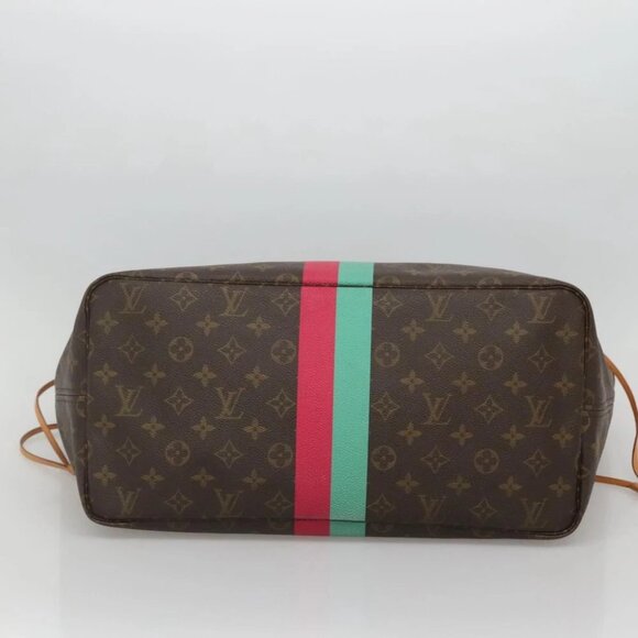 LOUIS VUITTON Monogram LV My Heritage Neverfull GM Tote Bag Red Green - Picture 5 of 14